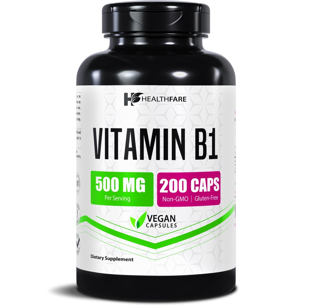 Healthfare Vitamin B1 (Thiamine) 500mg 