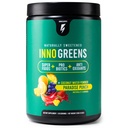 Inno Greens | 28+ Organic Greens & Superfoods | Advanced Prebiotics + Probiotics | Super Antioxidant + Hydration | Spirulina, Chlorella, Ashwagandha | Natural, Non-GMO | 30 Servings (Paradise Punch)