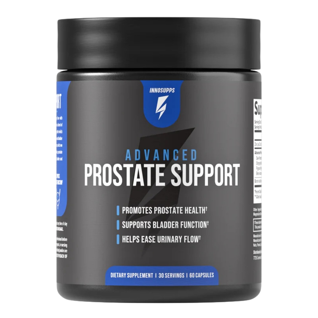 Inno Advanced Prostate Support - Prostate Health Supplement for Men with Saw Palmetto, Pumpkin Seed Oil, Stinging Nettle, and Zinc for Urinary Tract Support - Men’s Health Supplement (30 Servings)