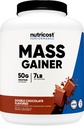 Nutricost Mass Gainer Double Chocolate Flavor, 7 LBS, 50 Grams of Protein Per Serving - Non-GMO & Gluten Free