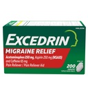 Excedrin Migraine Relief Caplets to Alleviate Ημικρανία Συμπτώματα - 200 Μέτρα