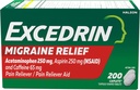 Excedrin Migraine Relief Caplets to Alleviate Ημικρανία Συμπτώματα - 200 Μέτρα
