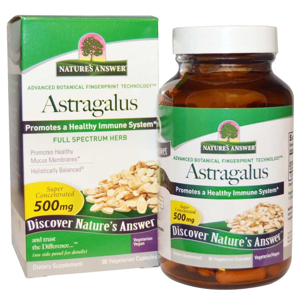 Astragalus Root Nature's Answer 90 Caps