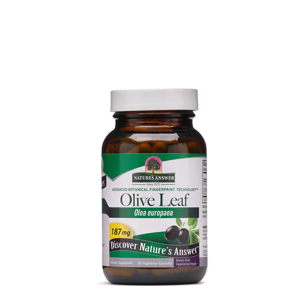 Nature's Answer Oleopein Olive Leaf Vegetarian Capsules, 60-Count