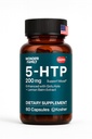 WONDER FAMILY 5 HTP 200mg - with Vitamin B6 100mg, Gotu Kola - Wellbeing Supplement for Women, Men - 2X Potency of 5HTP 100mg, 4X of 5-HTP 50mg - Deep Sleep Supplement - 60 5HTP 200mg Capsules