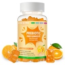 Prebiotic Fiber Gummies for Adults, 7G Extra Strength, Zero Sugar Added, 90 Pectin Based Gummies, Digestive Health -Orange