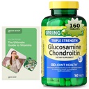 Glucosamine Chondroitin, Triple Strength, Joint Health, 160 Tablets + Exclusive Vitamin Guide