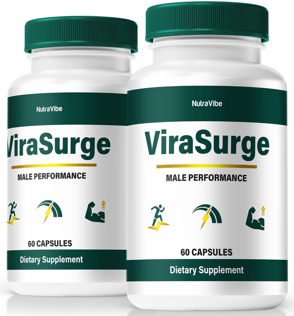 (2 Pack) ViraSurge for Men, Official Vira Surge Pills for Men, All-Natural Formula to Support Healthy Energy, Stamina and Overall Well-Being, Premium Easy-ToTake Pastillas Review (120 Capsules)