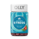 OLLY Αντίο Gummy στρες, GABA, L-Θεανίνη, βάλσαμο λεμονιού, συμπλήρωμα ανακούφισης στρες, μούρο - 74 κόμης