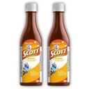 DECA EXPERTS Emulsion de Scott Aceite de hígado de bacalao sabor tradicional Pack de 2 de 6.1 fl oz - 180 ml - con vitamina A y Calcio, suplemento dietético para niños, despensa Colombiana