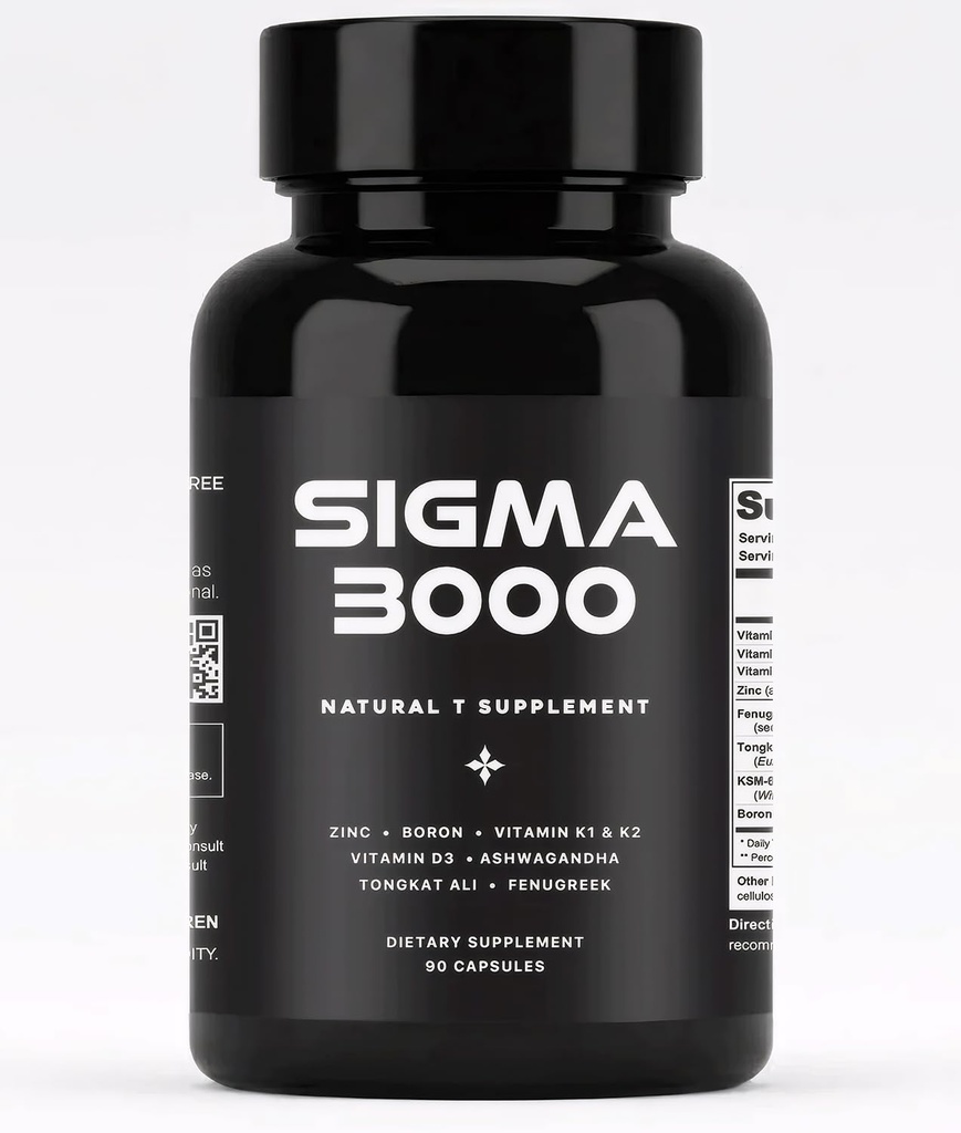 Natural Testosterone Booster for Men - Increase Energy, Stamina & Muscle Growth - Premium Male Enhancement Supplement with Ashwagandha