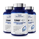 1MD Nutrition 1MD LiverMD - Liver Support Supplement | Siliphos Milk Thistle Extract - Highly Bioavailable, for Liver Support | 180 Capsules (3-Pack)