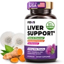 Fidus Liver Health Support Capsules - 400mg Milk Thistle Silymarin with NAC, TUDCA, Dandelion & Turmeric - USA Made