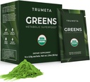 Greens Powder Travel Packs - 14 Μερίδες για Μνήμη, Digestion I Best Taste Super Greens Powder with Organic Spirulina, Goji, Beetroot, Ρόδι I Vegan, Non-GMO