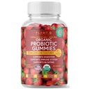 Plant.O Βιολογικά Προβιοτικά Gummies για γυναίκες, άνδρες και παιδιά [5 δισεκατομμύρια CFUs USDA Certified] Βοήθεια για την υποστήριξη Digestion, Bloating, δυσκοιλιότητα & ανοσοποιητικό σύστημα, φράουλα Γεύση, 30 μασώμενα προβιοτικά