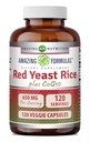 Amazing Formulas Red Yeast Rice 600 Mg Plus Co Q-10 50 Mg 120 Vegetarian Capsules