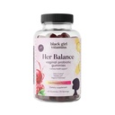 Black Girl Vitamins Her Balance Vaginal Probiotic Gummies – pH Balance & Odor Support, Feminine Health + Urinary Tract Support, 2B CFU Lactobacillus, Vegan, Gluten-Free, Halal (30-Day Supply)
