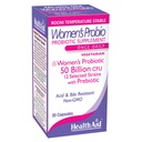 HealthAid Women's Probiotic 50 Billion CFU + Prebiotic, 30‑Count Daily Capsule │ Acid & Bile‑Resistant, Gluten‑Free, Vegetarian Digestive & Feminine Balance Support