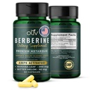 oliv Pure Berberine Supplement Capsules – Berberine HCI 1000mg - Φυσική Μεταβολική Υποστήριξη με 200mg Bitter Melon Fruit Extract και 50mg Banaba Leaf – 2 Κάψουλες Veggie Καθημερινά (30 Σερβιέτες)