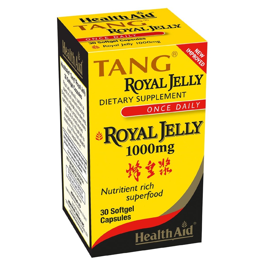 Health Aid, Tang Royal Jelly 1000mg, 30 κάψουλες Softgel
