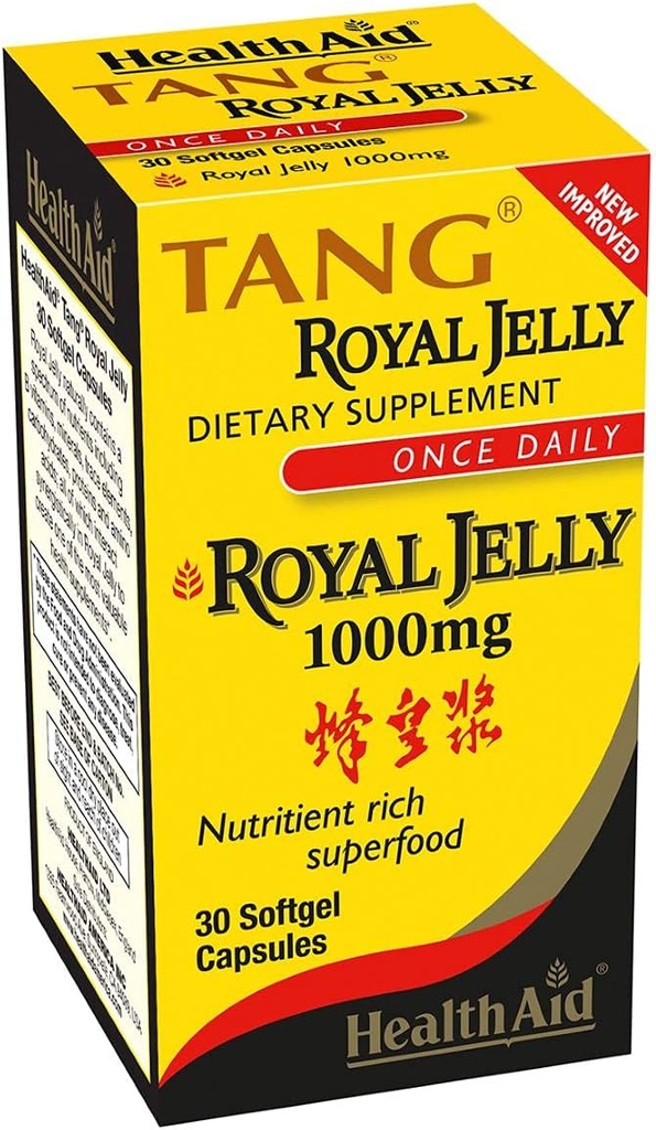 Health Aid, Tang Royal Jelly 1000mg, 30 κάψουλες Softgel