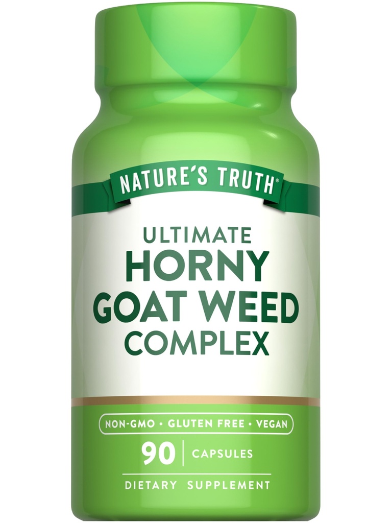 Nature's Truth Horny Goat Weed Complex | 90 Capsules | with Maca Root | Vegan, Non-GMO & Gluten Free Herbal Supplement