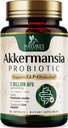 Akkermansia Probiotic Supplement for Women & Men, Akkermansia Muciniphila GLP 1 Προβιοτικά με προβιοτικό, 2 Δισεκατομμύρια AFU, Natural Digestive, Gut Health, & GLP 1 Υποστήριξη παραγωγής, 60 κάψουλες