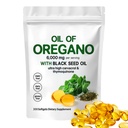 Oil of Oregano with Black Seed Oil,2-in-1 Oregano Oil Capsules Organic,6000mg Per Serving,300 Softgels,4X Strength Carvacrol & Thymoquinone,Non-GMO,Gluten Free & Immune Support