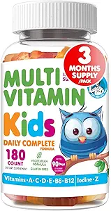 DR. MORITZ Kids Multivitamin Gummies - με Παιδικές Βιταμίνες A C D E B6 B12 Ψευδάργυρος & Περισσότερα- Πλήρης Καθημερινή Υποστήριξη- Χορτοφαγική & Μη ΓΤΟ Πολυβιταμίνες για Παιδιά (180 κόμης)