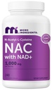 Micro Ingredients NAC with NAD+ 1,000 mg Per Serving, 240 Vegetarian Capsules | 2-in-1 N-Acetyl-L-Cysteine with Nicotinamide Adenine Dinucleotide | Non-GMO, Gluten Free