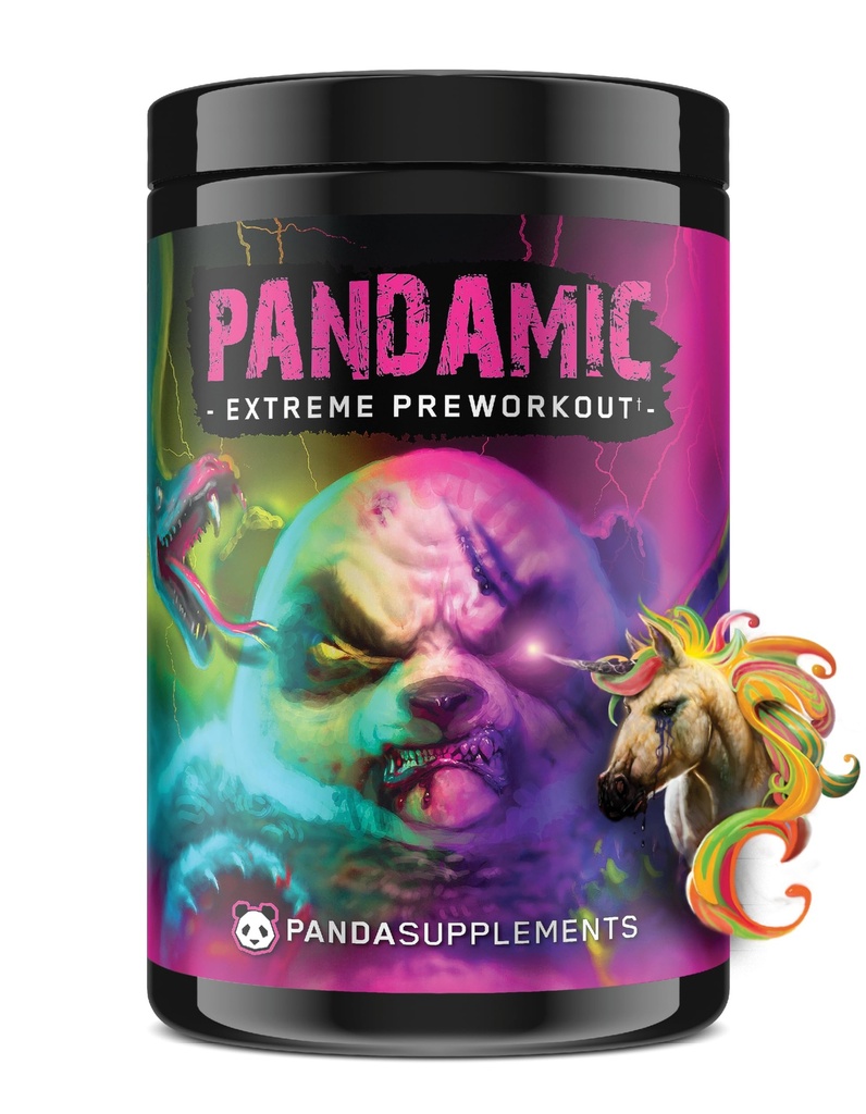 Underground Bio Labs™ Panda Supps - Pandamic Extreme Pre-Workout V2: Focus, Pump and Energy for Men and Women (25 Servings) (Unicorn)
