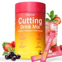 Cutting Mix, Cutting Drink Mix, Berberine, Chromium, FOS, Yerba Mate & 5-HTP, Energy & Gut Health, Metabolic Support, Vegan, Sugar-Free, Non-GMO, 30 Stick Packs