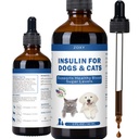 Insulin for Diabetic Dogs & Cats, Pet Blood Sugar Balance Supplement, Natural Herbal Formula for Healthy Blood Sugar Levels, Improved Mobility, Insulin Resistance, 2 oz (60 ml)