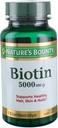 Nature's Bounty Super Potency Biotin 5000mcg - 72 softgels (πακέτο των 2)