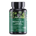 PlantFusion Vegan B12 Methyl 1000 mcg - Sublingual Vitamin - Supports Energy, Heart Health, Nervous System - Cherry Flavor, 60 High Potency Methylcobalamin Lozenges for Fast Absorption