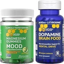ΦΥΣΙΚΟΙ ΣΤΑΧΟΙ Θήκη Μαγνήσιο Gummies + Dopamine Brain Food Bundle - Focus & Mood Support* - 90 Σύνολο Τεμάχια