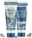 Optivida Colloidal Silver Gel For Wound Care, Natural Topical Skin Healing | Nano-Silver Topical Gel For Wounds, Burns, Rashes, Skin Irritations, Unscented (4 Oz.)