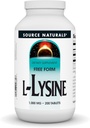 Source Naturals L- Lysine Free Form, 1000 mg - Συμπλήρωμα Amino Acid Υποστηρίζει το Σχηματισμό Ενέργειας & Κολλαγόνο - 200 δισκία
