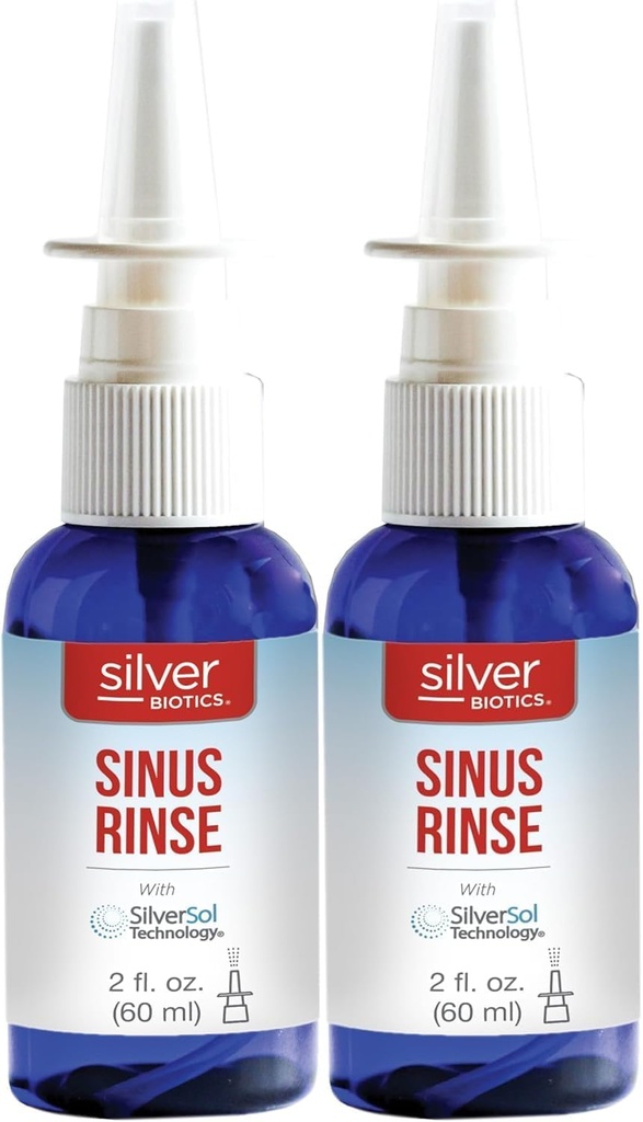 American Biotech Labs Silver Biotics Sinus Rinse | Sprayer | 2 fl. oz. (Pack of 2)