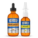 Sovereign Silver Immune Support + Natural Nasal Spray Bundle, Colloidal Silver Bio-Active Hydrosol 10 PPM, 4 Fl Oz Immune Support with Liquid Dropper & 2 Fl Oz Sinus Care Combo Pack