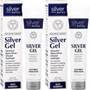 American Biotech Labs Silver Biotics Colloidal Silver Gel NanoSilver 20 PPM Soothing Skin Gel | Versatile 1.5 oz for Skin Comfort and Wellness (Pack of 2)