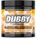 Dubby - Gamer Energy Drink Powder for Gaming - Sugar Free Energy Drinks, Nootropics Jitter-Free Natural Energy Powder, Mango Orange Cream Flavor, 30 Serving, 5.61 Ounces (Cali Cream)