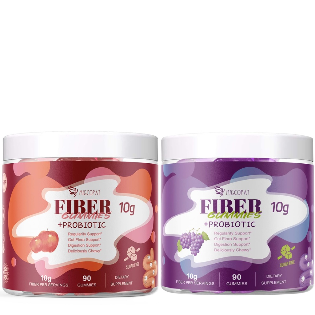 Fiber Gummies (Grape Flavor+ Apple Flavor)