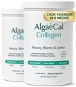 ALGAECAL Collagen - 4 Clinical-Supported Peptides VERISOL®, FORTIGEL®, UC-II®, FORTIBONE®, Anti-Gearing Hydrolyzed Collagen Powder, 60 Servings, Made in USA