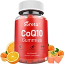 CoQ10 Gummies for Adults with Vitamin E – Coenzyme Q10 250mg per Serving, Sugar-Free Chewable Gummies, Natural Orange Flavor, 60 Count