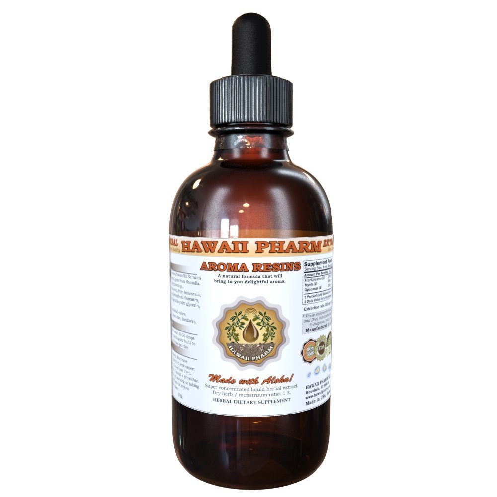 Hawaii Pharm Opopanax, Copal, Frankincense, Myrrh Gum and Dragons Blood Liquid Extract 4 fl.oz