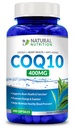 Natural Vitamin CoQ10 400mg 200 Capsules Maximum Strength High Absorption Gluten Free Non-GMO