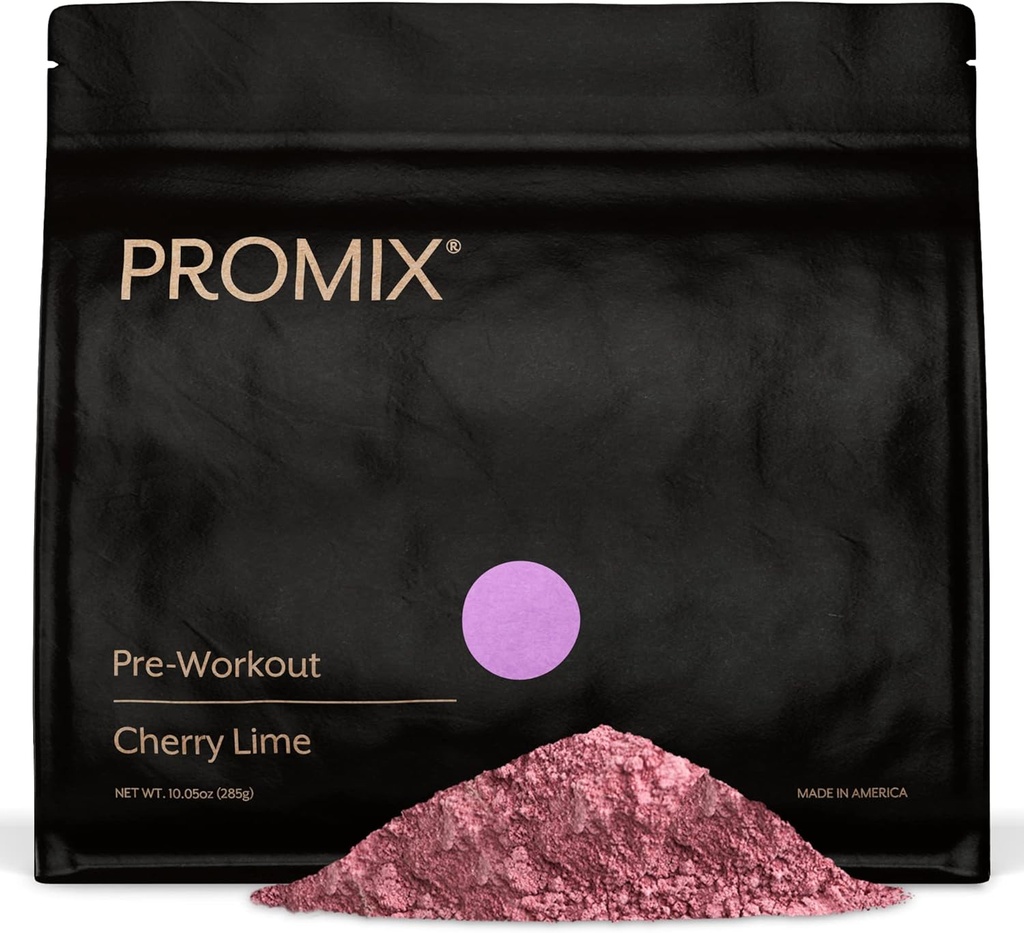 ProMix Διατροφής σε σκόνη πριν την προπόνηση, Cherry Lime - Μεγιστοποίηση Εστίασης & Απόδοσης - Βοηθά την αύξηση των μυών, την αντοχή - Βιταμίνη B12, καφεΐνη, Βήτα-Αλανίνη & L-Τυρσοσίνη - 30 Σερβίρει (Συσκευασία 1)
