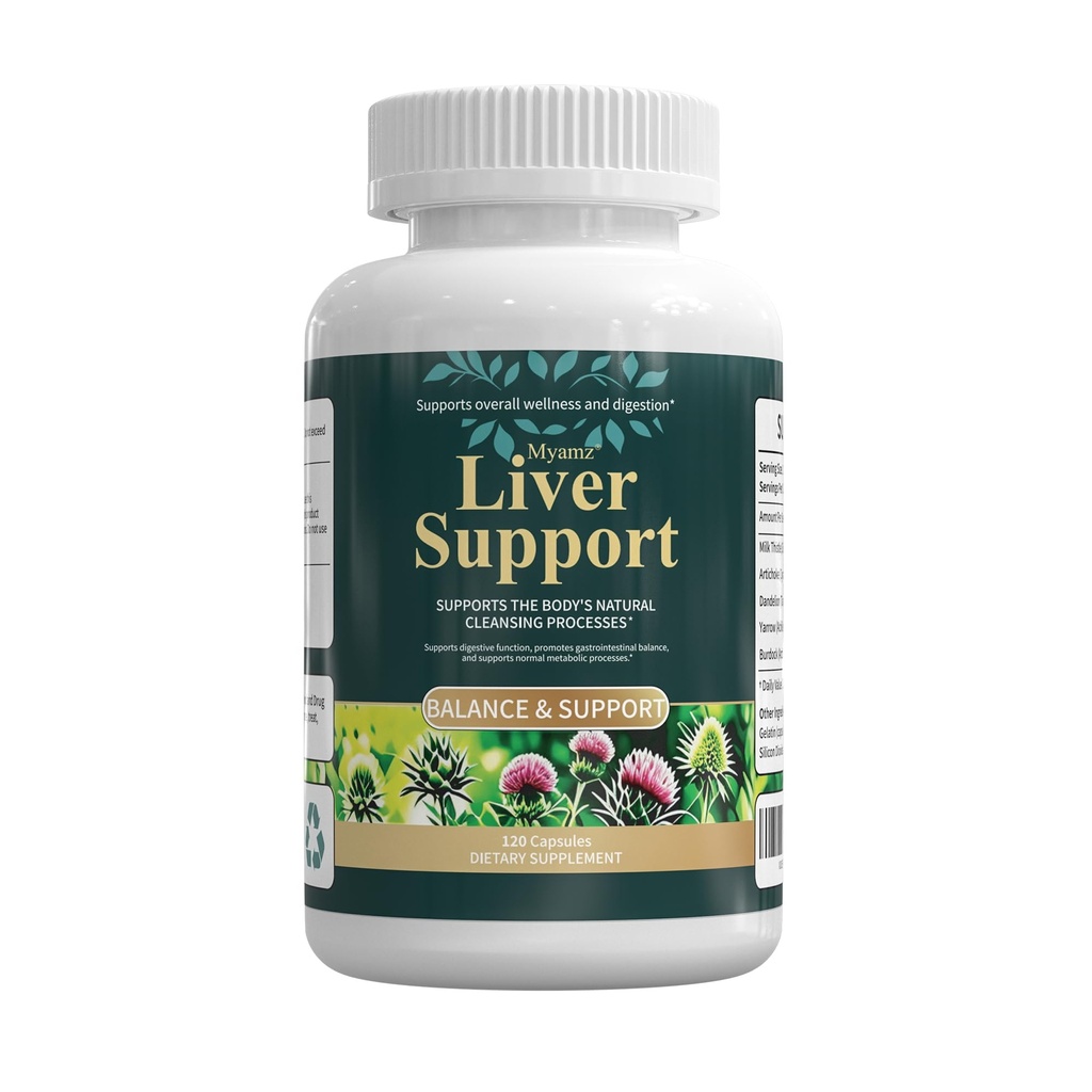 Liver Support with Milk Thistle, 30-Day Supply, Artichoke & Turmeric