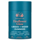 Libido Support for Women | Fireflower Glow Mood and Libido Gummies | Now with 10x HornyGoatWeed Women, Maca Root, Ashwagandha, Organic Saffron Extract, Vitamin B6, B12 Supplement